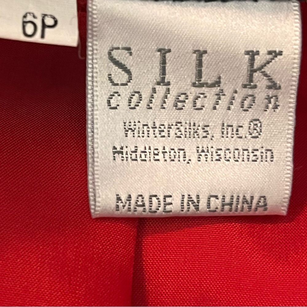 NWT Vintage Rare from 1980 Silk Collection Dress Size 6P - Picture 9 of 12